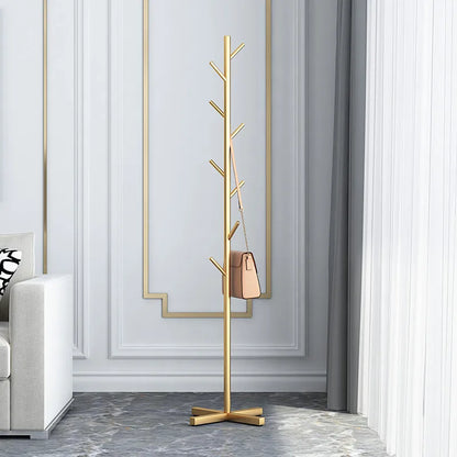 Marble Base Floor-Standing Clothes Hanger – Modern Simple Coat Rack for Bedroom Storage and Organization